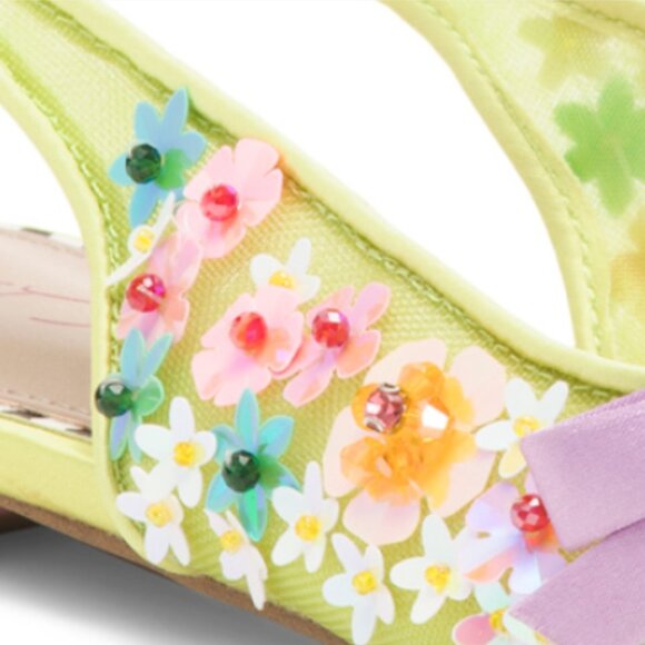 BETSEY JOHNSON Laylah Slingback Sequined Flats - Picture 4 of 5